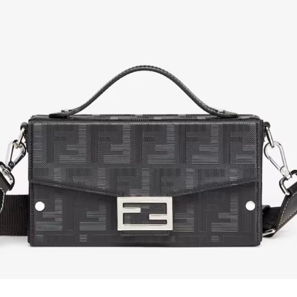 Fendi Black and Silver Handbag